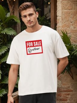 Bene Kleed - White Cotton Half Sleeves T-Shirt