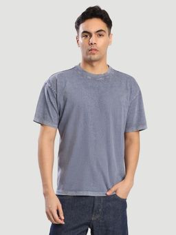 Bene Kleed - Grey Cotton Half Sleeves T-Shirt