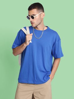 Bene Kleed - Blue Cotton Half Sleeves T-Shirt