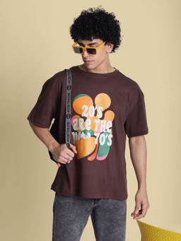 Bene Kleed - Brown Cotton Half Sleeves T-Shirt