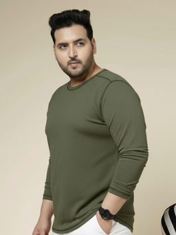 RIGO - Green Polyester Full Sleeves T-Shirt