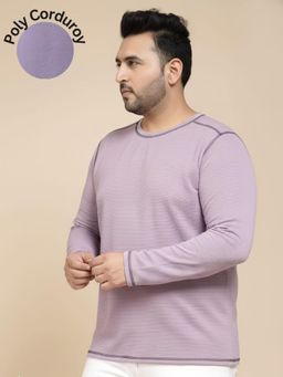 RIGO - Purple Polyester Full Sleeves T-Shirt
