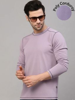 RIGO - Purple Polyester Full Sleeves T-Shirt