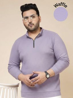 RIGO - Purple Polyester Full Sleeves T-Shirt