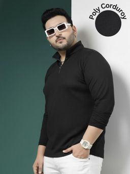 RIGO - Black Polyester Full Sleeves T-Shirt