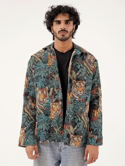 CLAZZEY - Multi-Color Polycotton Full Sleeves Jacket