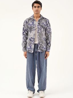 CLAZZEY - Multi-Color Polycotton Full Sleeves Jacket