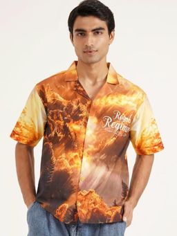 CLAZZEY - Multi-Color Cotton Half Sleeves Shirt