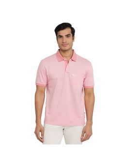 Parx - Pink Pure Cotton Half Sleeves Polo T-Shirt