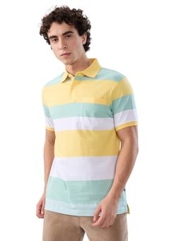 Parx - Multi-Color Pure Cotton Half Sleeves Polo T-Shirt