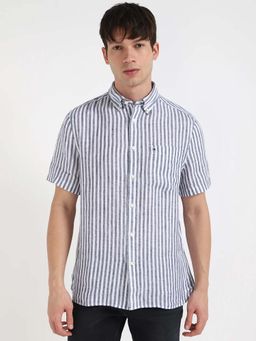 Tommy Hilfiger - Striped Regular Fit Linen Shirt