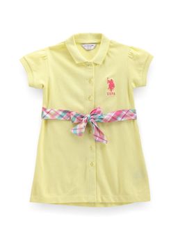 U.S. POLO ASSN. - Girls Solid Cotton Polo Dress (Set of 2)