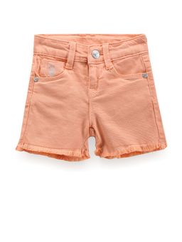U.S. POLO ASSN. - Girls Unfinished Hem Solid Shorts