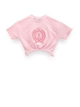 U.S. POLO ASSN. - Girls Embroidered Cotton T-Shirt