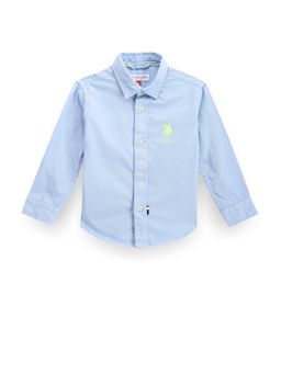 U.S. POLO ASSN. - Boys Solid Cotton Shirt
