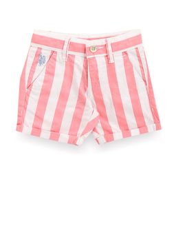 U.S. POLO ASSN. - Boys Vertical Stripe Cotton Shorts