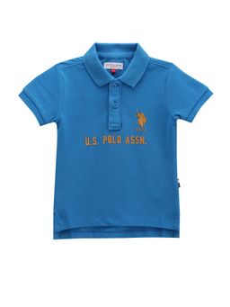 U.S. POLO ASSN. - Boys Typography Cotton Polo T-Shirt