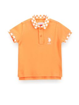 U.S. POLO ASSN. - Boys Jacquard Collar Polo T-Shirt