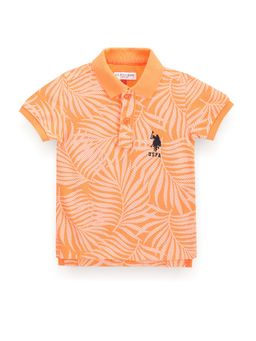 U.S. POLO ASSN. - Boys Tropical Print Polo T-Shirt