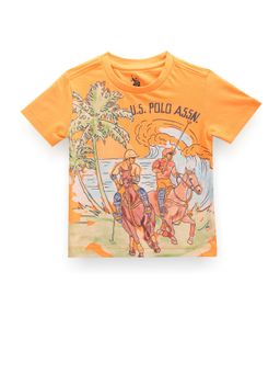 U.S. POLO ASSN. - Boys Graphic Print Cotton T-Shirt