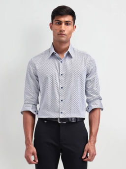 Arrow Newyork - Navy Blue Printed Shirt