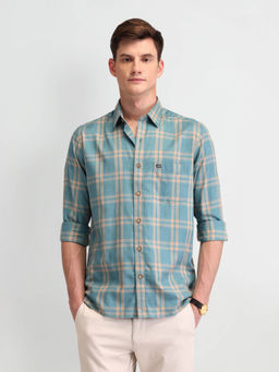 Arrow Sports - Turquoise Checks Shirt