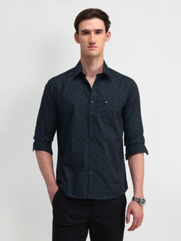 Arrow Sports - Navy Blue Printed Shirt