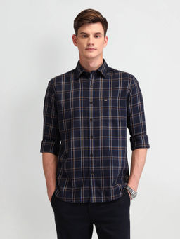 Arrow Sports - Navy Blue Checks Shirt