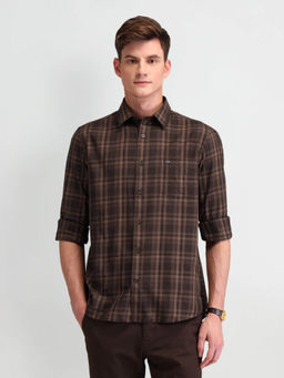 Arrow Sports - Brown Checks Shirt
