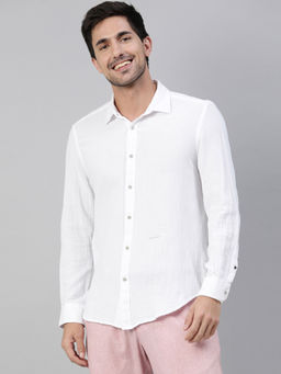 Rare Rabbit - Layerr White Casual Shirts