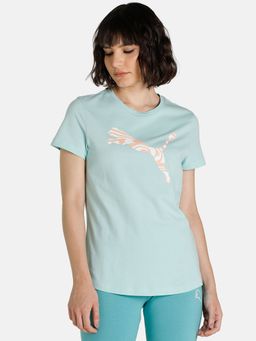 Puma - Graphic Womens Blue T-Shirt
