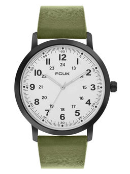 FCUK - White Dial Analog Watch For Men - FK00018B (M)