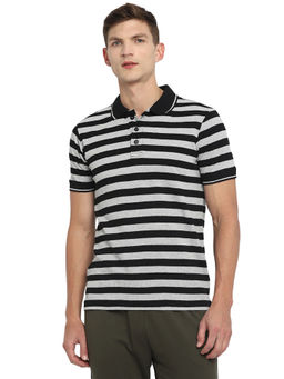 Off Limits - Mens Half Sleeves Grey Polo T-Shirt