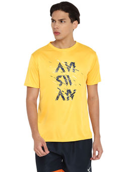 Off Limits - Mens Awesome Half Sleeves Yellow T-Shirt