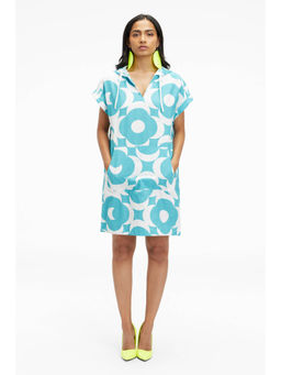 TERRA LUNA - Omnia Turquoise Printed Dress