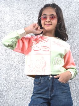 CRIMSOUNE CLUB - Multi-Color Colorblock Regular Fit Sweatshirt