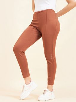 Sweet Dreams - Women Solid Ankle Tights - Orange