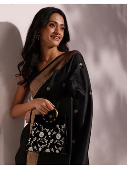 Fabindia - Black Brocade Handbag