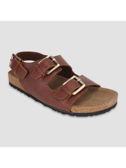 EZOK - Tan Leather Sandal For Men