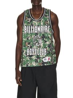 Billionaire Boys Club - All Star Men's Graphic Camouflage Sleeveless Tank Green