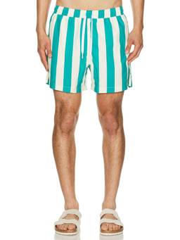 Duvin Design - Travel Men's Drawstring Mesh-Lined Swim Shorts Teal