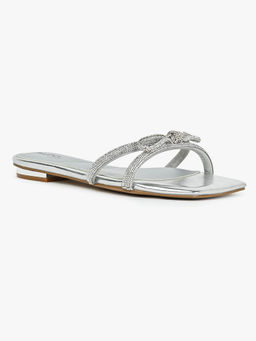 Aldo - Silver Slide Flats