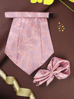 PELUCHE - The Splendid Pink Cravat & Pocket Square for Men (Set of 2)