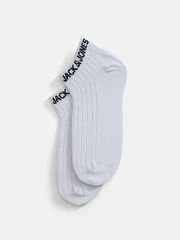 Jack & Jones - Men Solid White Ankle Length Socks (Pack of 2)