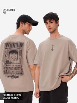 The Souled Store - Official One Piece Most Wanted Oversized T-Shirt