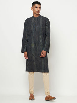 Fabindia - Cotton Ajrakh Print Long Kurta