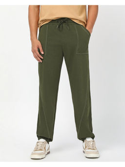 Bewakoof - Men's Moss Green Oversized Joggers