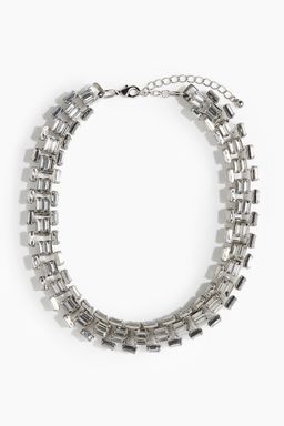 H&M - Women Silver Rhinestone Necklace