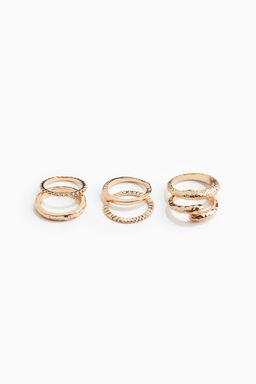 H&M - Women Gold 6-Pack Rings