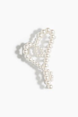 H&M - Women White Beaded Hair Claw